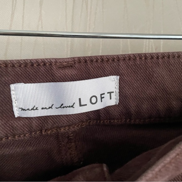LOFT the Wide Leg Jeans Womens size 12/31 Brown - Picture 5 of 9